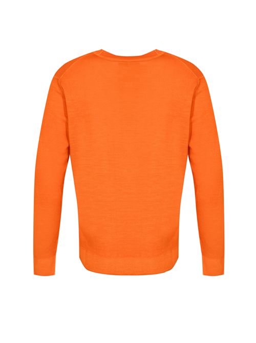 Maglione girocollo in lana merino Russet Orange C.P. COMPANY | 19CMKN024A003247F434
